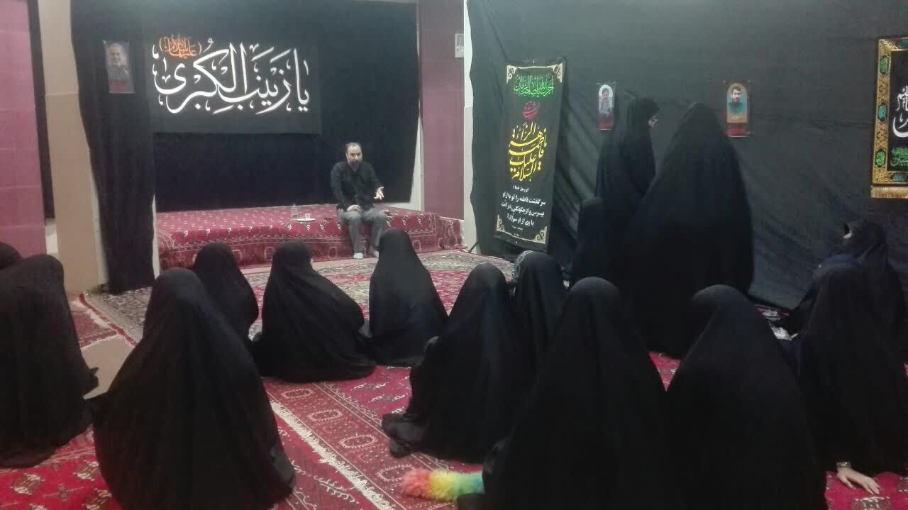 عزاداری متفاوت به سبک دختران بناتالزهرا(س)