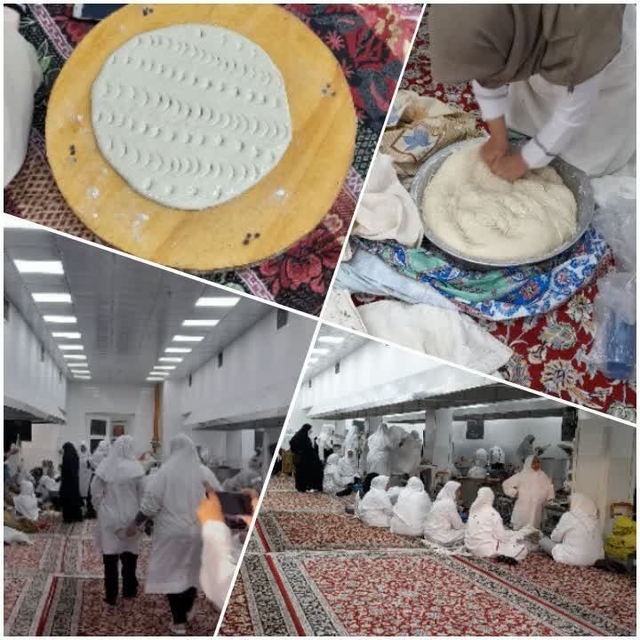 خدمتگزاری بانوان امام رضایی به زائرین پیاده