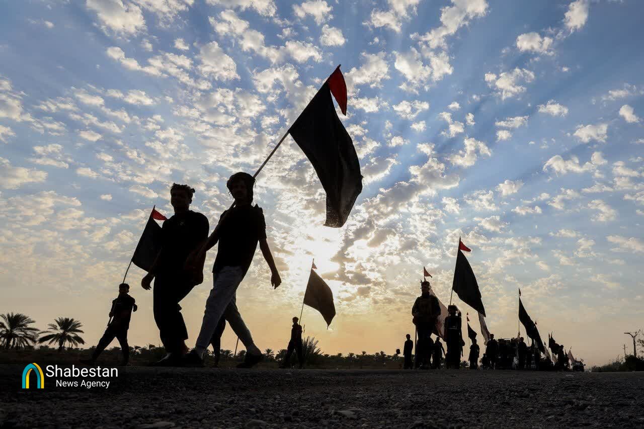 پیاده روی عزاداران امام حسن عسکری(ع) تا حرمین عسکریین(ع)