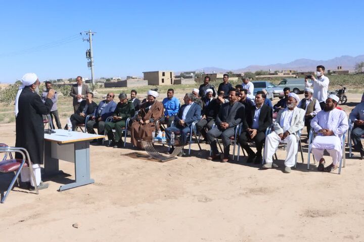 کلنگ زنی آموزشگاه ۳ کلاسه در روستای صیدآباد خواف