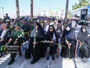 گلباران مزار شهدا به مناسبت هفته دفاع مقدس در بجنورد