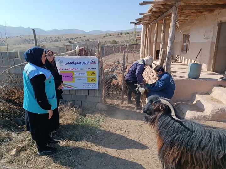 گروه جهادی شهید «محمود رادمهر» در روستای کردمیر اردو زد