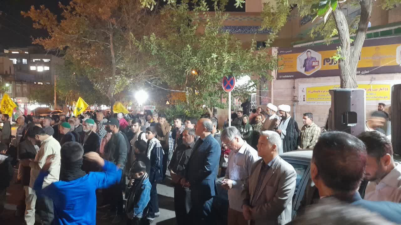تجمع مسجدیهای مشهد درپی شهادت سید مقاومت