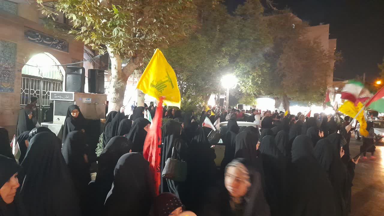 تجمع مسجدیهای مشهد درپی شهادت سید مقاومت