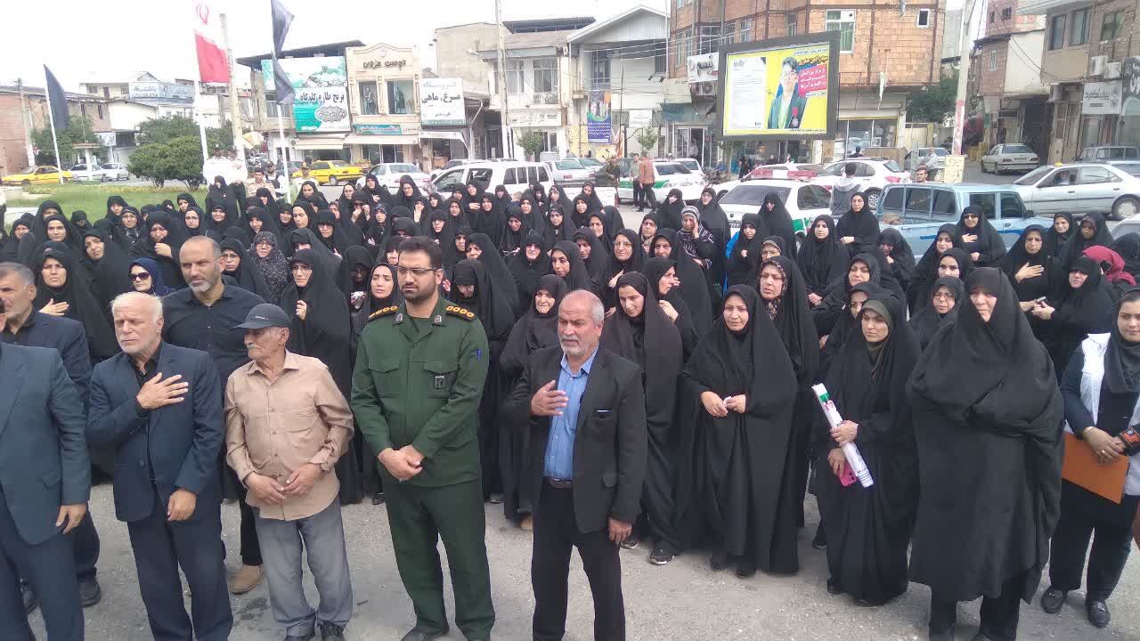 تجمع و خروش گلوگاهی ها در محکومیت رژیم صهیونیستی