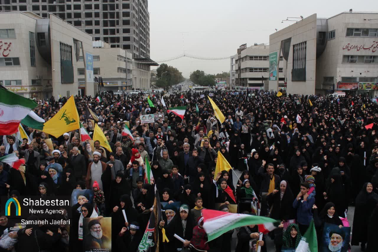 اجتماع مردم مشهد در محکومیت ترور سیدحسن