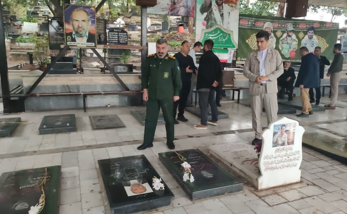 ادای احترام جامعه ورزشی نکا به مقام شامخ شهدا