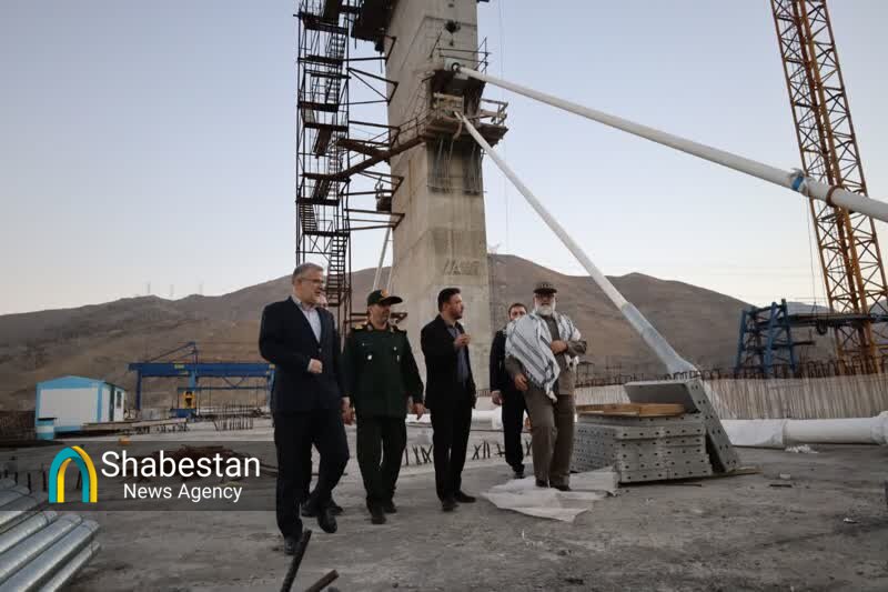 بازدید سردار نقدی از پروژه آزادراه شهید سلیمانی و اتصال آن به آزادراه کرج - قزوین