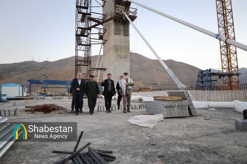 بازدید سردار نقدی از پروژه آزادراه شهید سلیمانی و اتصال آن به آزادراه کرج - قزوین