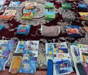 توزیع ۸۰۰ بسته لوازم التحریر توسط سپاه دلیجان