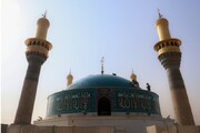 مرمت گنبد مسجد جامع الجوادین در صحن کاظمی(ع)