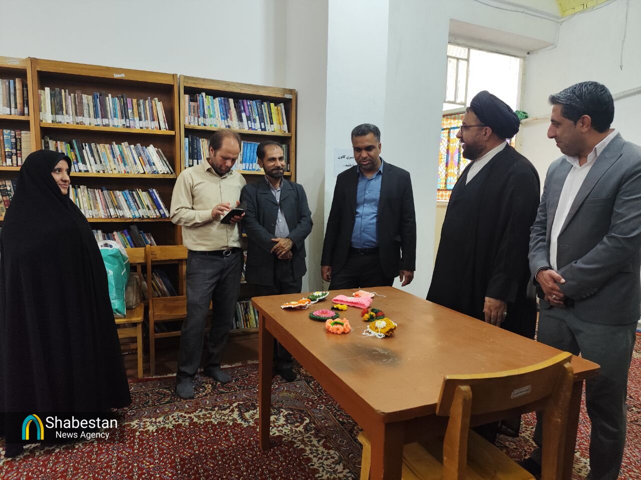 بازدید مدیر ستاد هماهنگی کانون های مساجد جنوب کرمان از کتابخانه ها