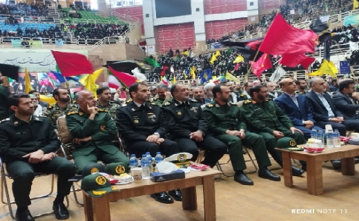 نمایش اقتدار ۶۰۰۰ نفری بسیجیان در گیلان