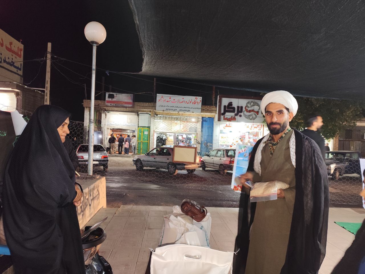 خیمه عزای مادر سادات در جیرفت برپا شد