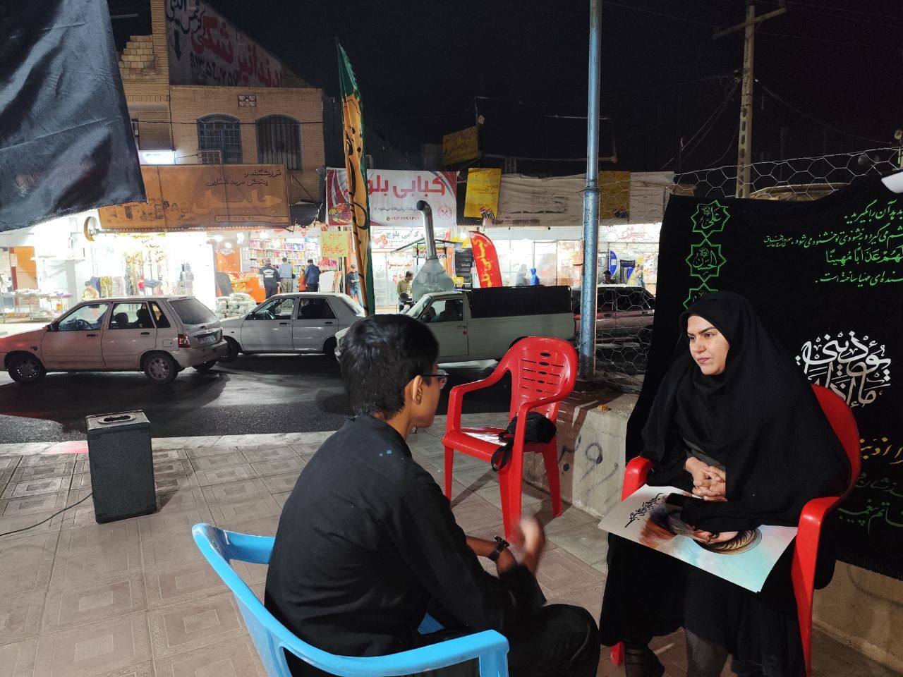 خیمه عزای مادر سادات در جیرفت برپا شد