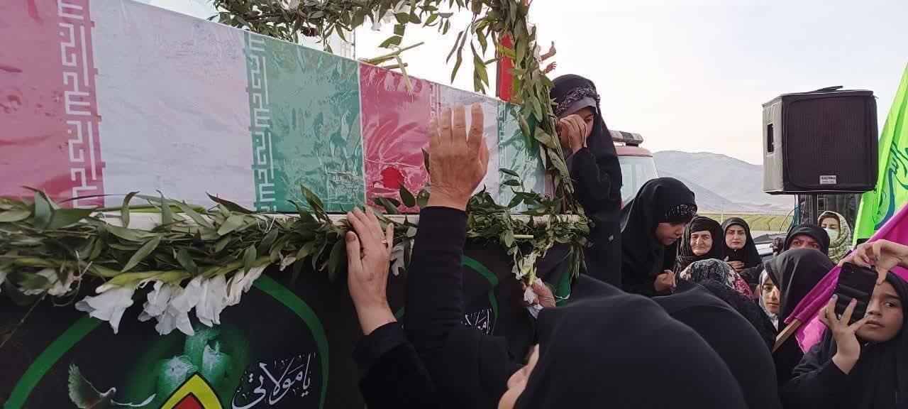 مراسم تشییع و تدفین باشکوه شهید گمنام در بخش بیلوار