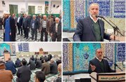 حضور سرزده استاندار خراسان‌جنوبی در جمع نمازگزاران مسجد جامع دیهوک