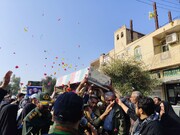 تشییع و تدفین پیکر مطهر شهید گمنام در جیرفت