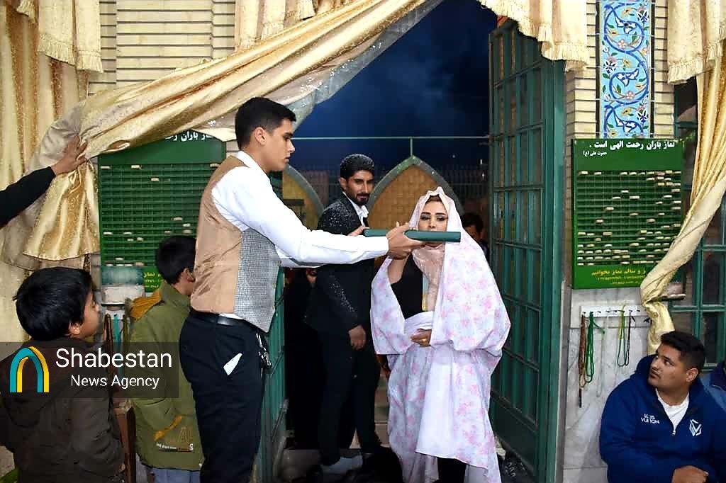 بدرقهای شکوهمند از مسجد تا خانه بخت