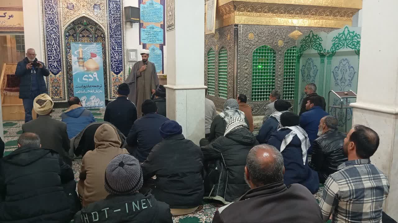 میزبانی گرم امامزاده علوی(ع) از زائرین پیاده عراقی