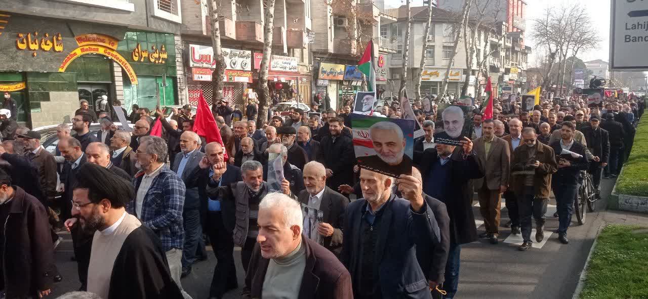 راهپیمایی جمعه‌های خشم درسراسر گیلان برگزار شد