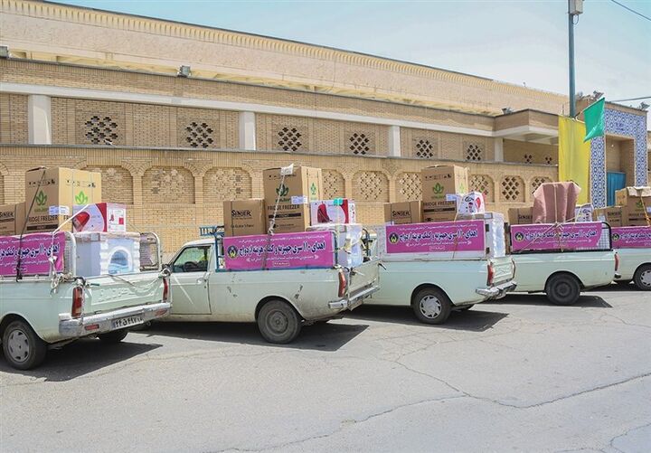 تهیه جهیزیه برای زوج معلول به همت خادمیاران رضوی