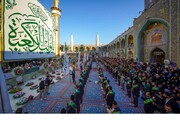 خادمان آستان مطهر علوی در ضیافت میلاد سید الاوصیاء امام علی(ع)