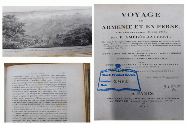 کتاب نفیس چاپ سربی «سفر به ارمنستان و ایران» با قدمتی ۲۰۴ ساله در کتابخانه رضوی