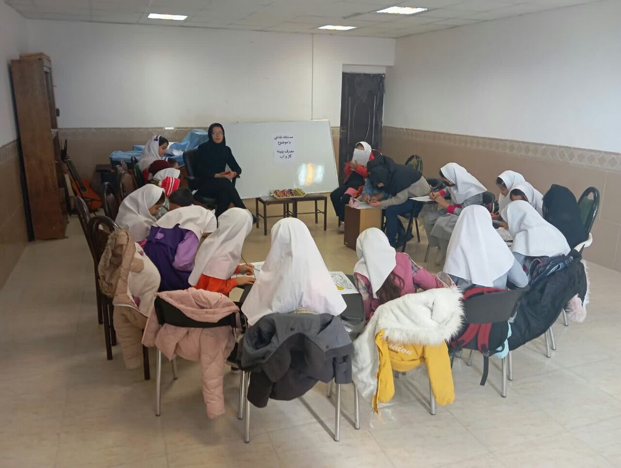 برگزاری مسابقه نقاشی ویژه کودکان عضو خانه قرآن بلال دیواندره