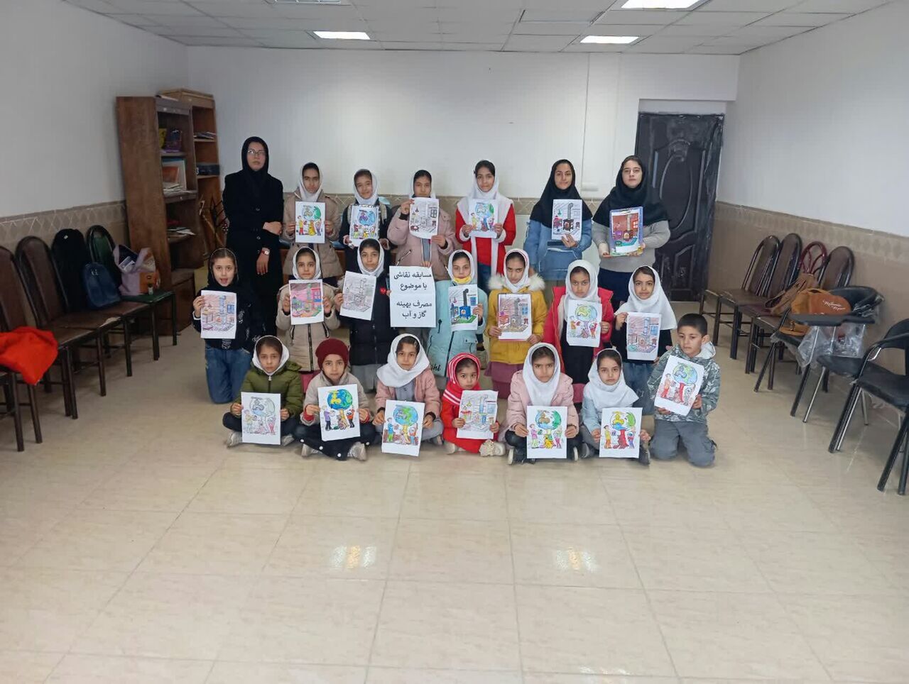 برگزاری مسابقه نقاشی ویژه کودکان عضو خانه قرآن بلال دیواندره