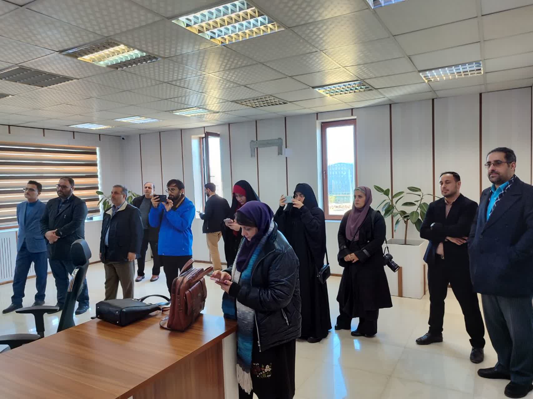 بازدید کاروان روایان پیشرفت بسیج رسانه از تصفیه خانه بزرگ آب گیلان