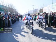 رژه خودرویی در خراسان شمالی برگزار شد