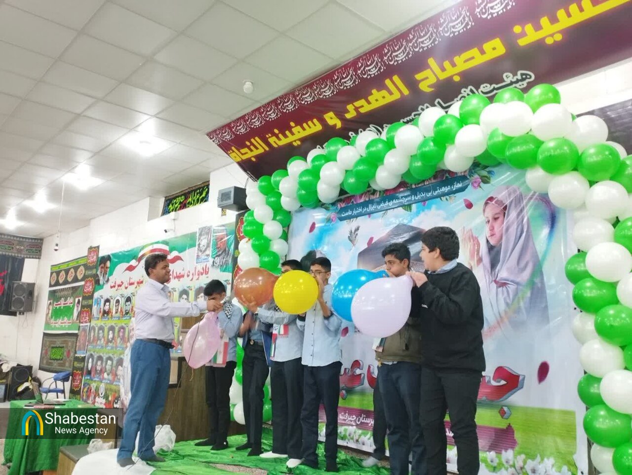 جشن عبادت دانش آموزان مدارس پسرانه شهر جیرفت