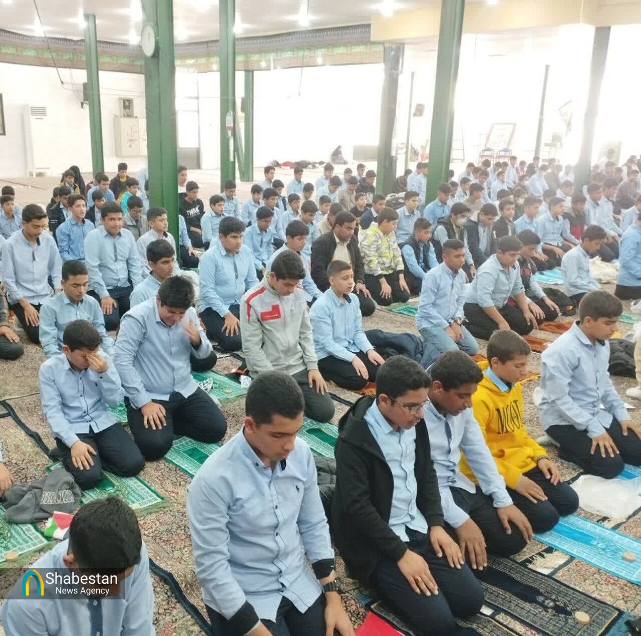 جشن عبادت دانش آموزان مدارس پسرانه شهر جیرفت