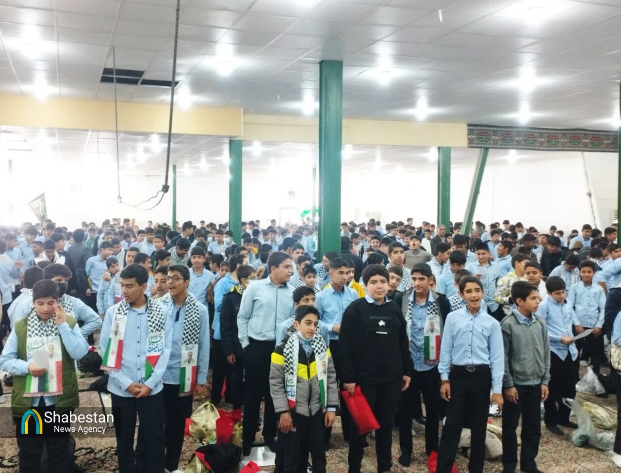 جشن عبادت دانش آموزان مدارس پسرانه شهر جیرفت