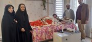 عیادت و تکریم فعالان مسجد صدیقه الزهرا(س) از جانباز سیدمحمود زرهانی