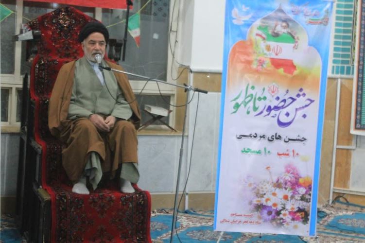 جشن انقلاب در ایستگاه هفتم، میهمان مسجدی های شهرک شاهد بجنورد شد