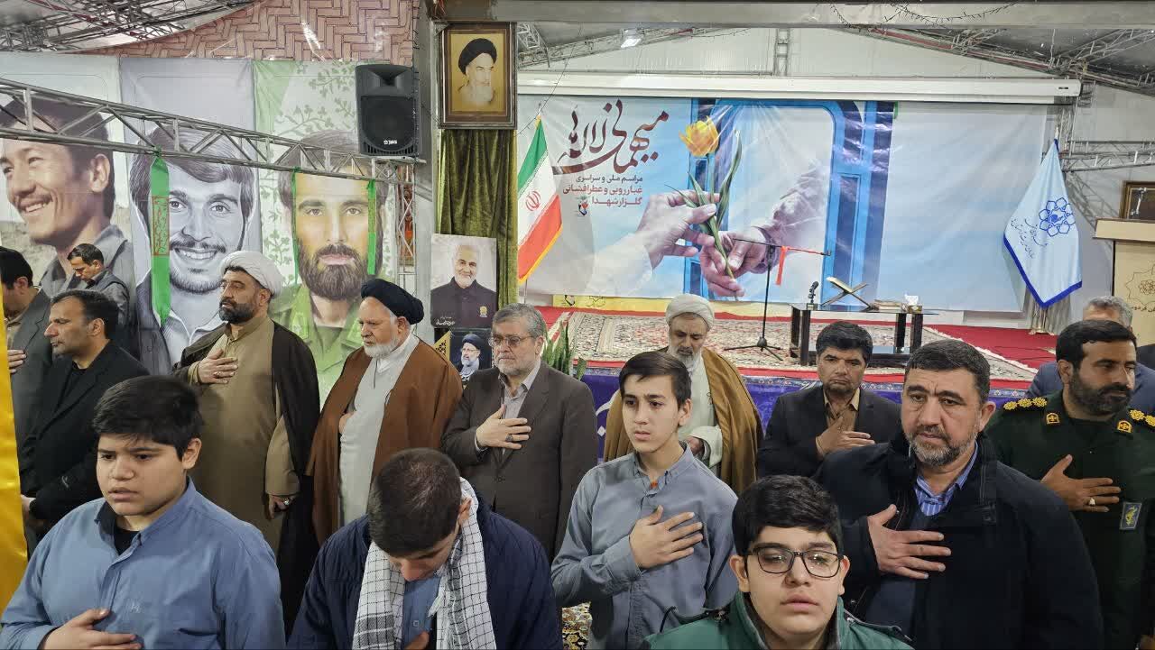 گلباران مزار شهدای مشهد