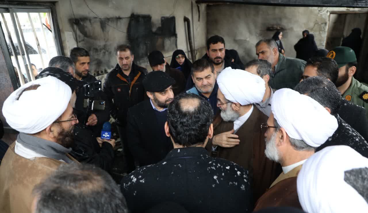 تخریب کامل مسجد کیاشهر در آتش سوزی