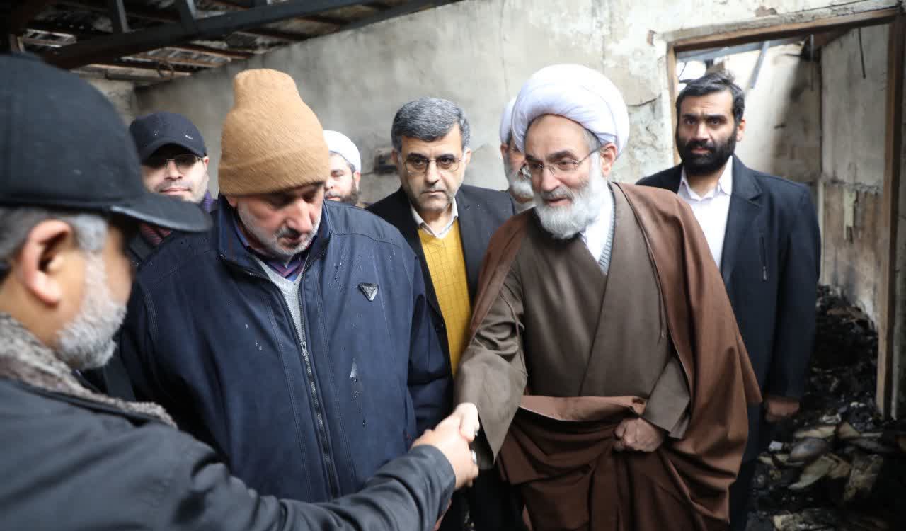 تخریب کامل مسجد کیاشهر در آتش سوزی