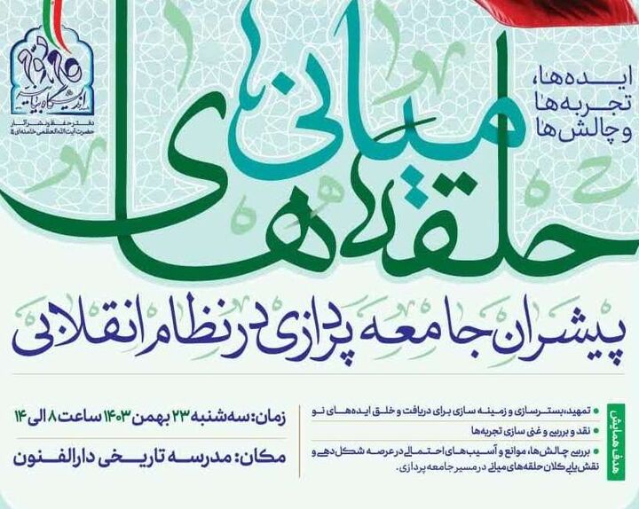 برگزاری همایش ملی «حلقه‌های میانی؛ پیشران جامعه‌پردازی در نظام انقلابی»