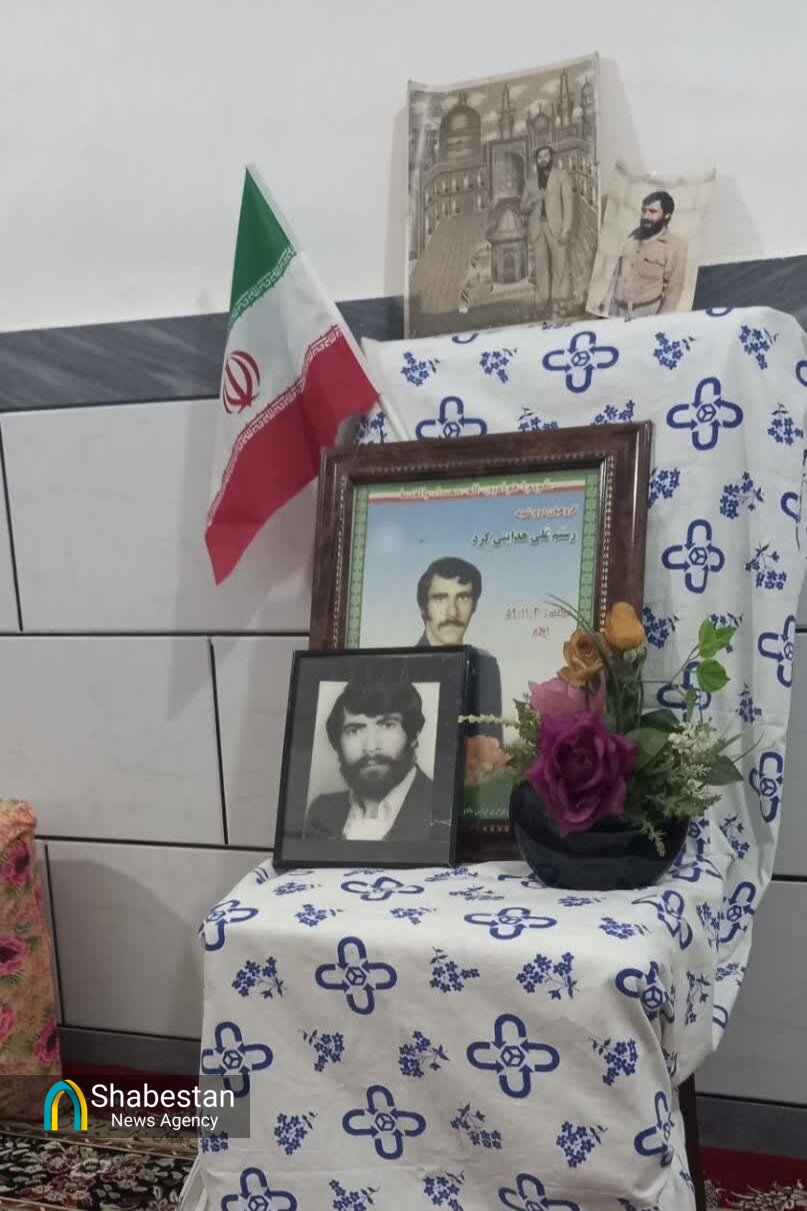 دیدار اعضای کانون امام رضا(ع) با خانواده شهید «رستم هدایتی کرد»