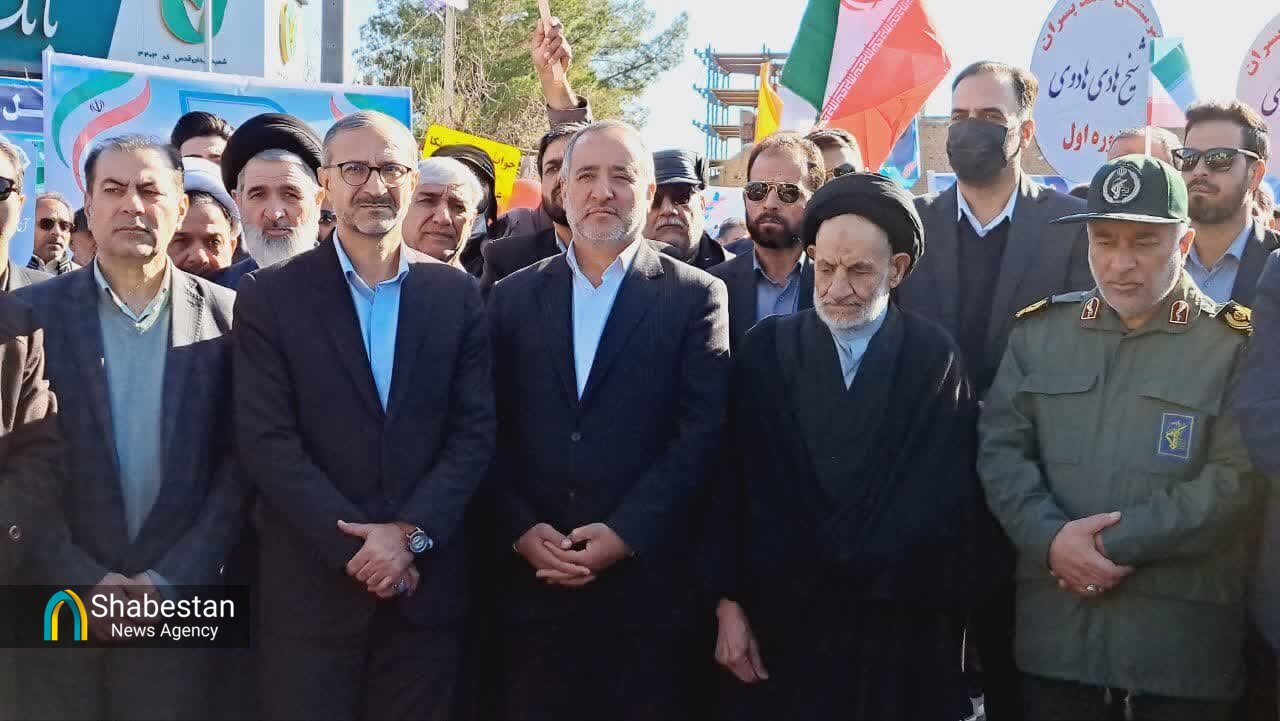 حضور گرم مردم دیار خاوران در جشن ۴۶ سالگی انقلاب