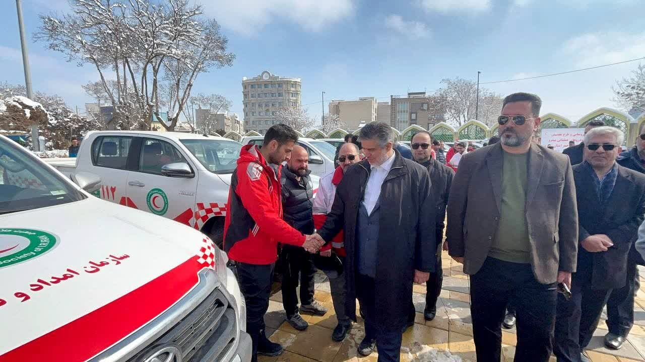رونمایی و آغاز طرح تخصیص خودروهای عملیاتی پیشرو جمعیت هلال احمر مرکزی