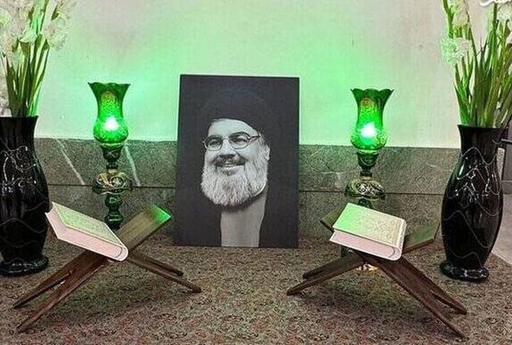 تصاویری از محل خاکسپاری پیکر شهید سید حسن نصرالله