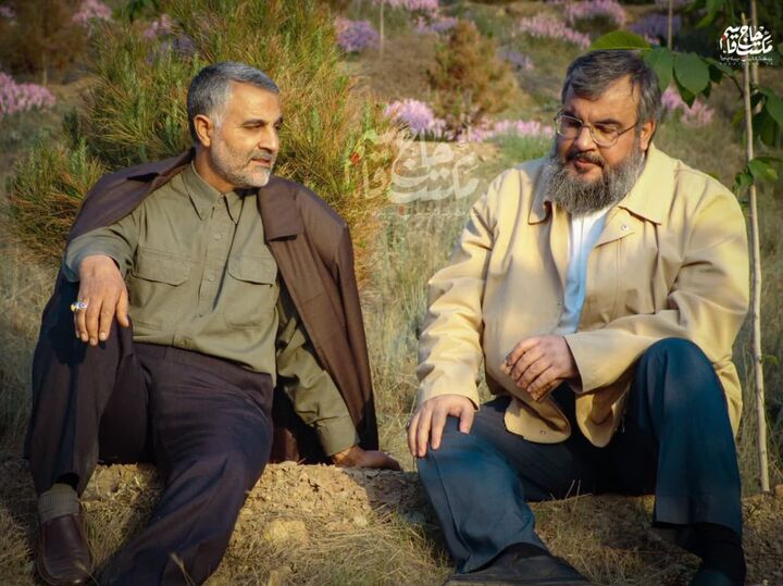 تصویر سید حسن نصرالله در فرودگاه لبنان