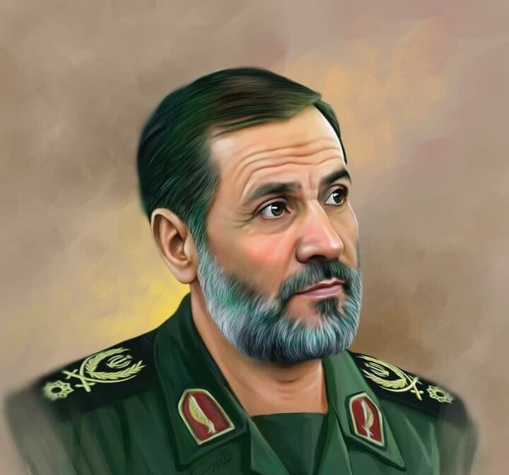 اهدای تصویر شهید سعید قهاری سعید به خانواده شهید