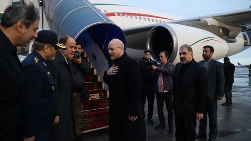 دکتر قالیباف و هیأت بلند پایه ایرانی، تهران را به مقصد بیروت ترک کردند