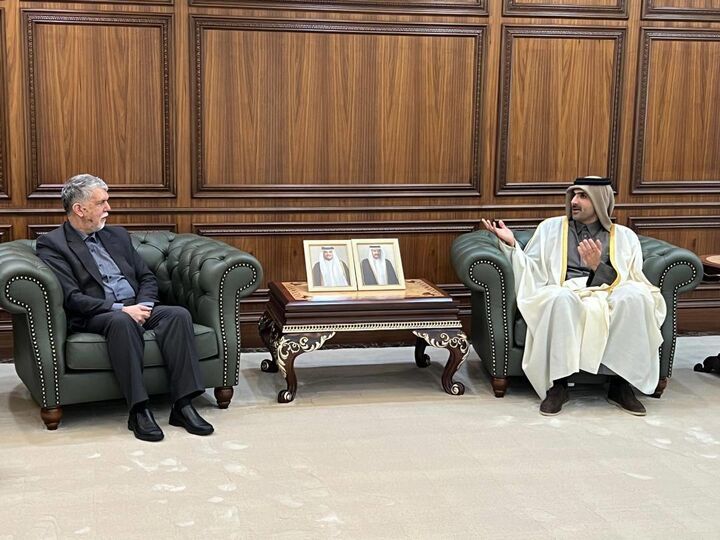 دیدار وزرای فرهنگ ایران و قطر و تاکید بر گسترش همکاری‌های فرهنگی در آینده‌ای نزدیک