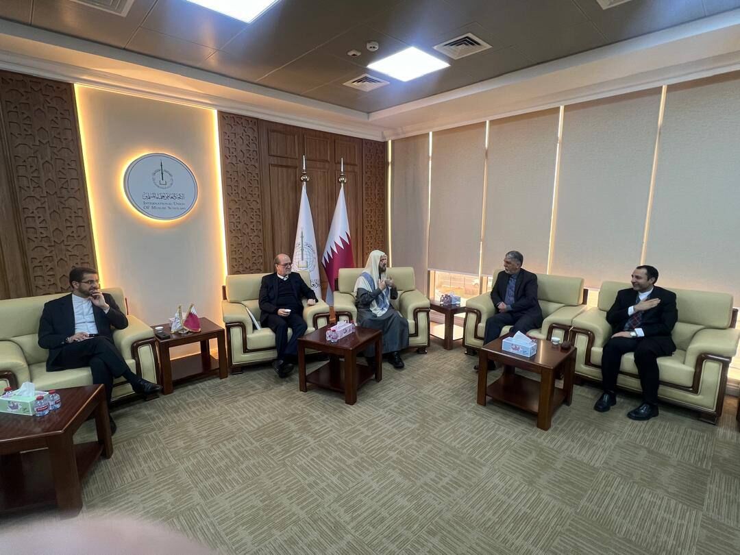 صالحی در ملاقات با رئیس اتحادیه جهانی علمای مسلمان بر تأسیس مرکز مطالعات اسلامی صلح تأکید کرد